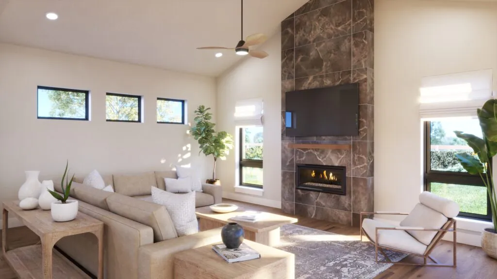 Interior view of Colorado new construction home from Koelbel